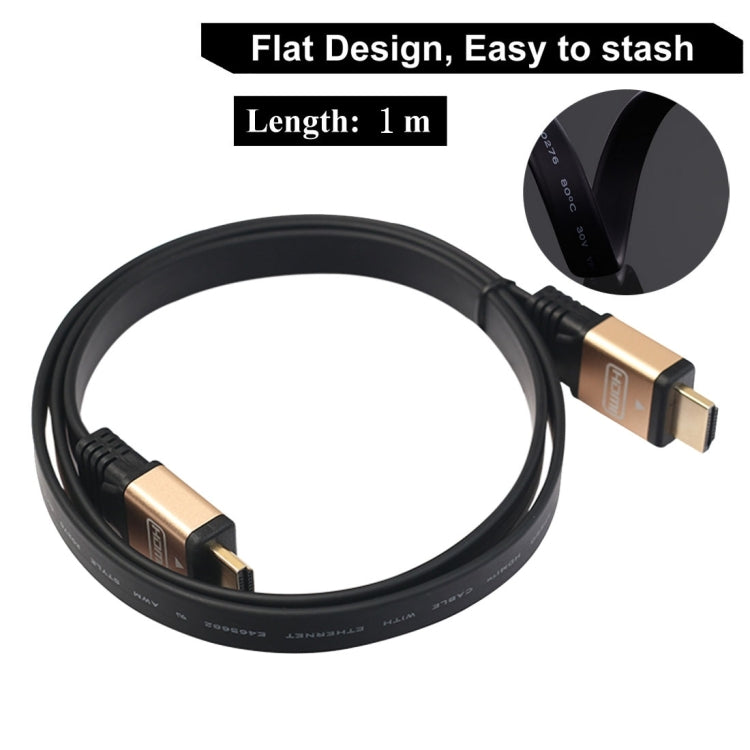 Câble HDMI 2.0 plat 1m 4K 18 Gbps pour PC et Gaming