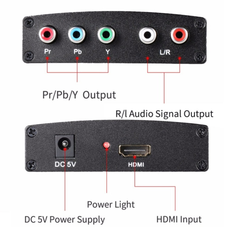 Adaptateur vidéo 1080P HD HDMI vers YPbPr pour Gaming