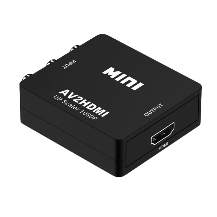 HOWEI HW-2105 Mini AV CVBS/L+R to HDMI Audio Converter Adapter, Supports 1080P Scaler, HW-2105 AV to HDMI