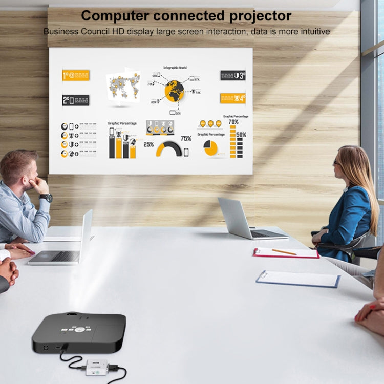 HOWEI HW-2107 HD 1080P Mini VGA vers HDMI Scaler Box Convertisseur Audio Vidéo Numérique