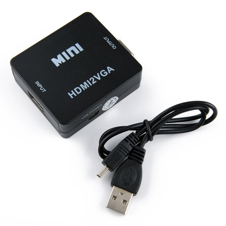 Convertisseur Mini HDMI vers VGA pour PC et Gaming