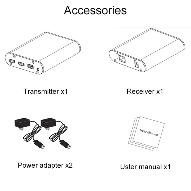 Extension HDMI OPT882-KVM : Transmission 20 km pour PC