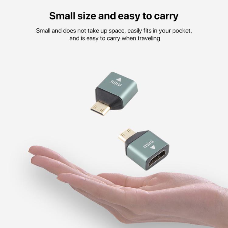 Gold Plated Mini HDMI Male to HDMI Female Head Adapter, Mini HDMI Male to HDMI Female