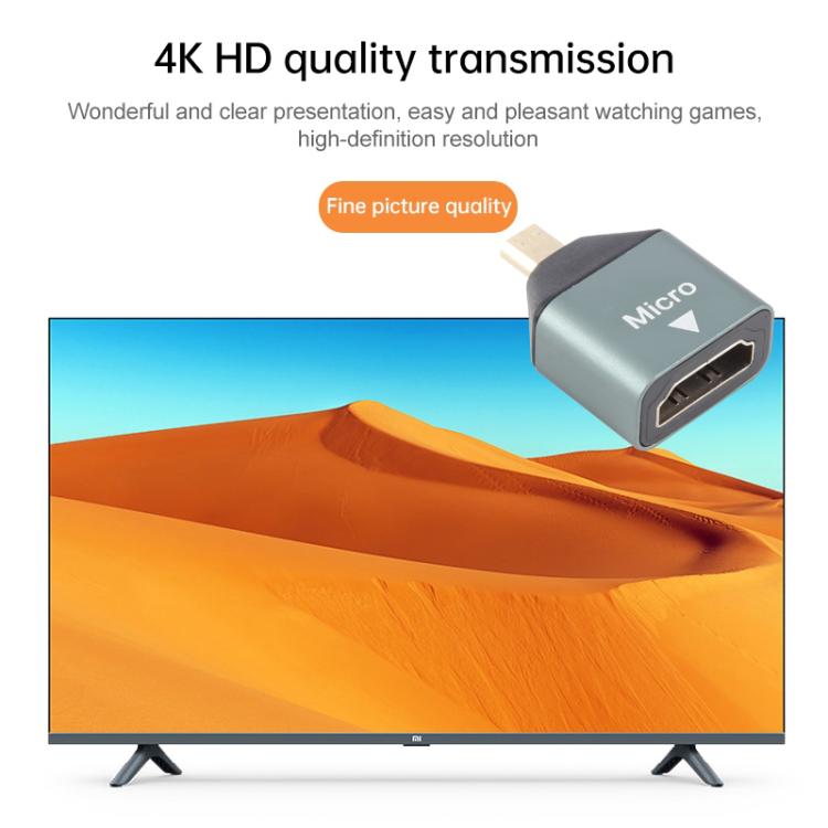 Gold Plated Mini HDMI Male to HDMI Female, Micro HDMI Male to HDMI Female Head Adapter