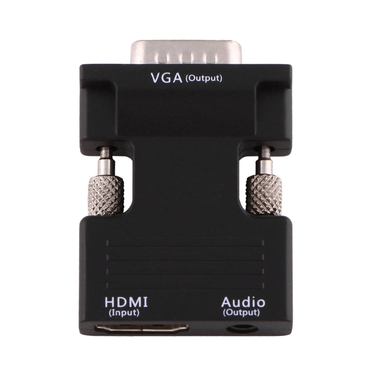 HDMI Female to VGA Male Converter Adapter with Audio Output for Projector, Monitor, TV, HDMI to VGA+Audio