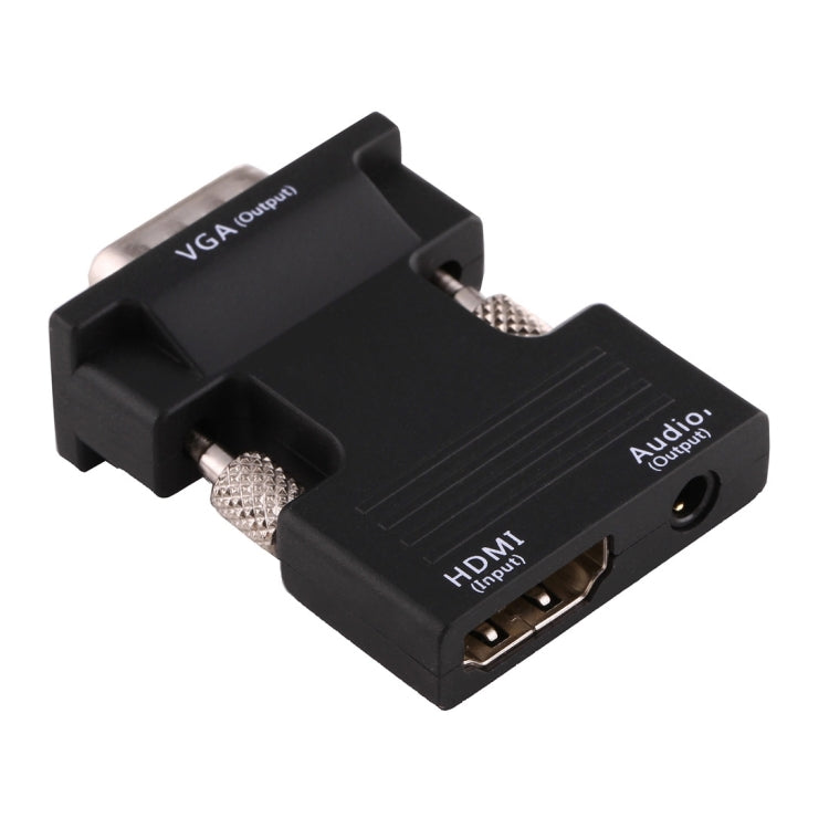 HDMI Female to VGA Male Converter Adapter with Audio Output for Projector, Monitor, TV, HDMI to VGA+Audio