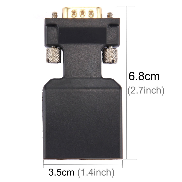 Adaptateur VGA vers HDMI 1080P pour PC et projecteurs
