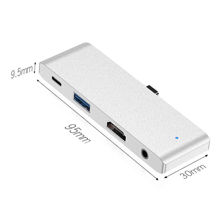 Adaptateur Hub 4 en 1 Type-C pour PC et iPad Pro