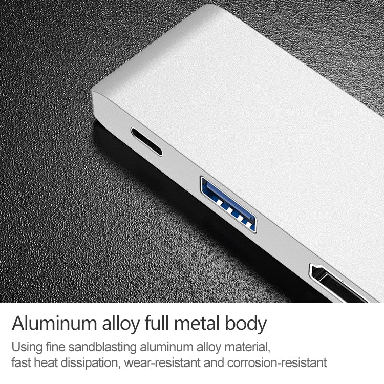 Adaptateur Hub 4 en 1 Type-C pour PC et iPad Pro