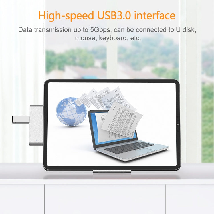 Adaptateur Hub 4 en 1 Type-C pour PC et iPad Pro