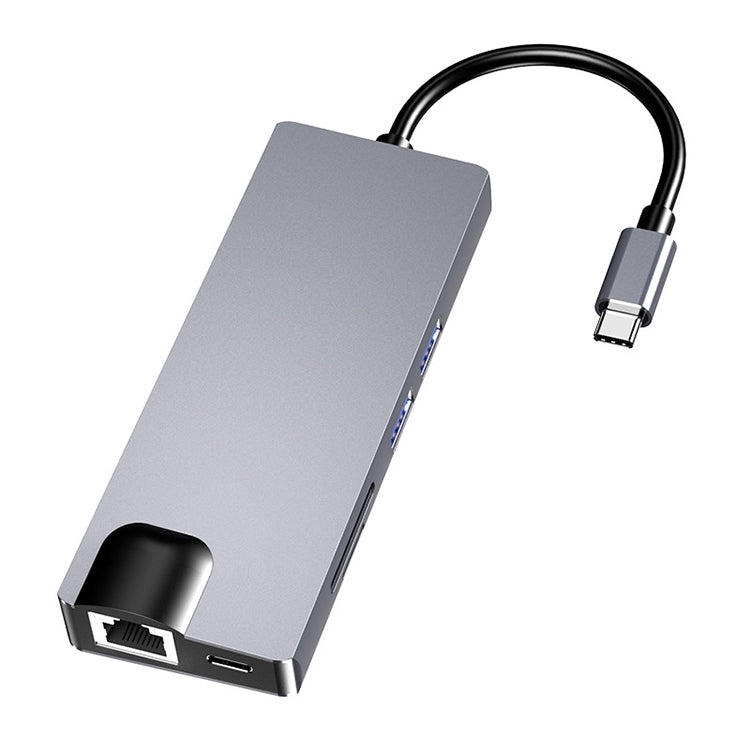 Adaptateur HUB 8 en 1 USB-C pour PC Gaming et Multimédia