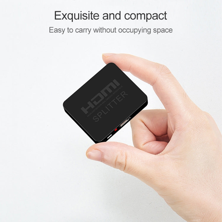 Mini HDMI 1x2 Splitter Amplifier, supports 3D and 4K x 2K