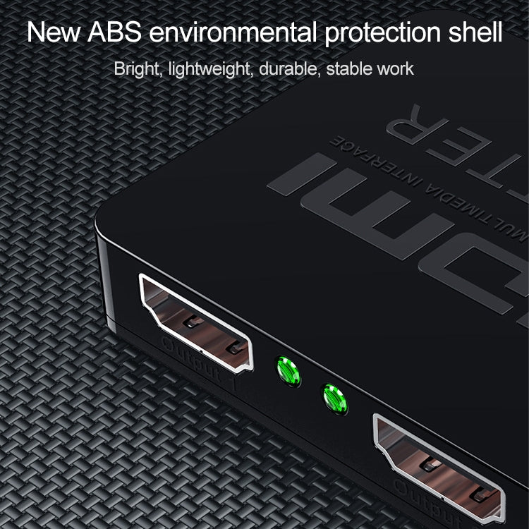 Mini HDMI 1x2 Splitter Amplifier, supports 3D and 4K x 2K