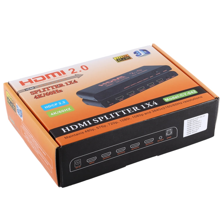 Répartiteur HDMI 1x4 CY-042 4K/60 Hz pour PC Gaming