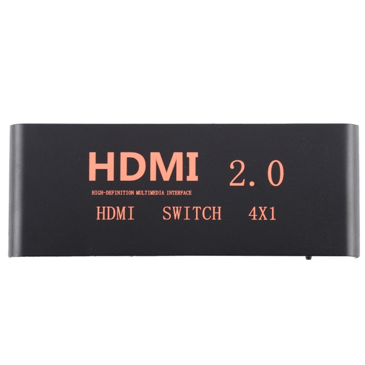 HDMI 2.0 Switch 4X1 4K@60Hz with remote control, EU plug, 4X1