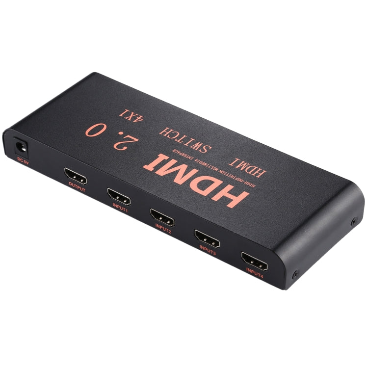 HDMI 2.0 Switch 4X1 4K@60Hz with remote control, EU plug, 4X1