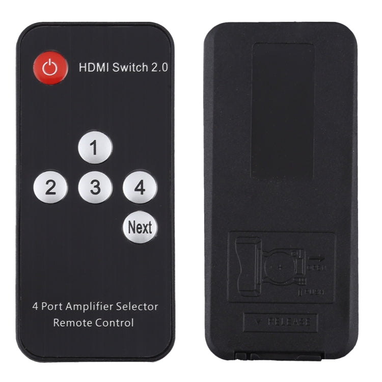 HDMI 2.0 Switch 4X1 4K@60Hz with remote control, EU plug, 4X1