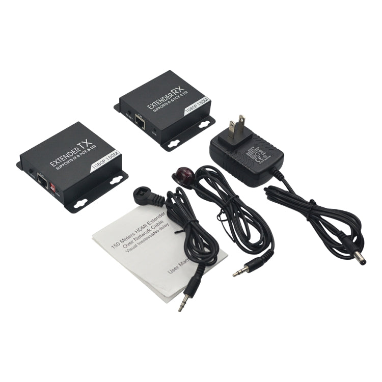 Lossless and zero-latency visual HDMI extender over 150m network cable, 150m
