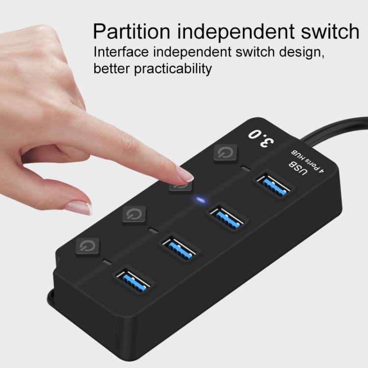 Répartiteur USB 3.0 Onten 5301 pour PC avec interrupteur