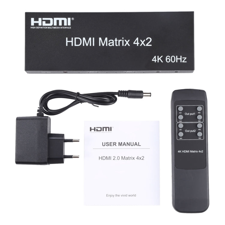 Commutateur HDMI 4x2 avec télécommande - Accessoire Gaming