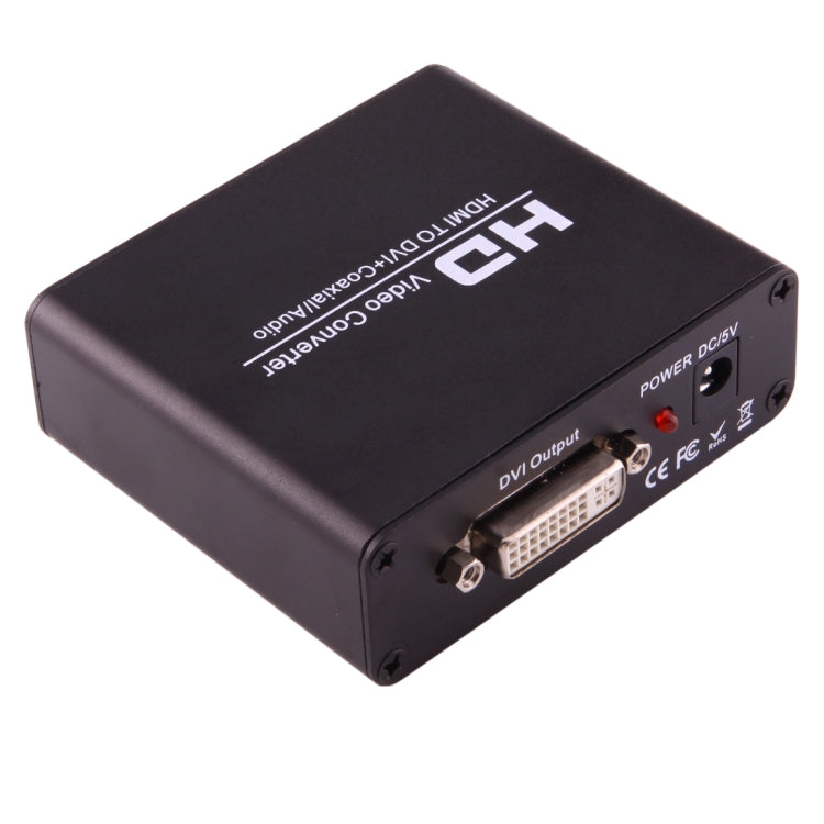 NEWKENG X5 HDMI to DVI with 3.5mm Coaxial Audio Output Video Converter, X5 HDMI to DVI with Audio