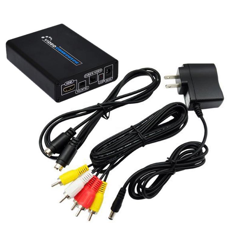 Adaptateur HDMI vers AV et S-Video pour Gaming PC