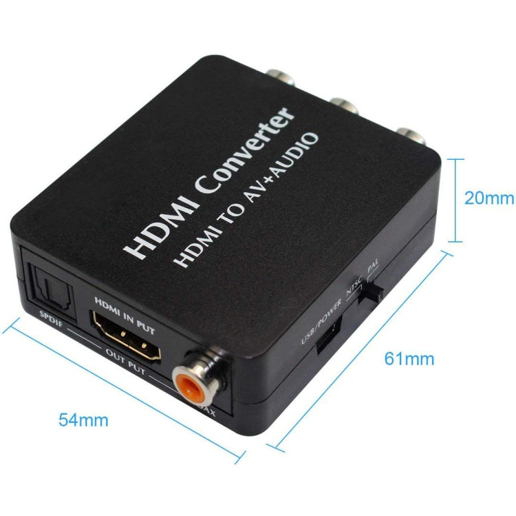 Adaptateur HDMI vers RCA pour Gaming et TV - Audio et Vidéo