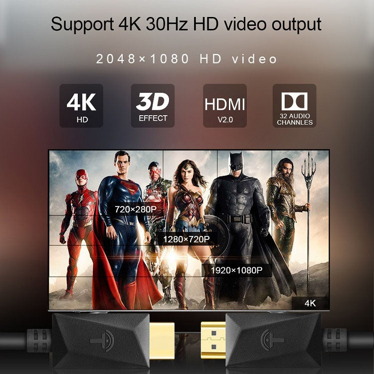 Câble HDMI 2.0 4K 30Hz 2m - Accessoire Gaming Indispensable