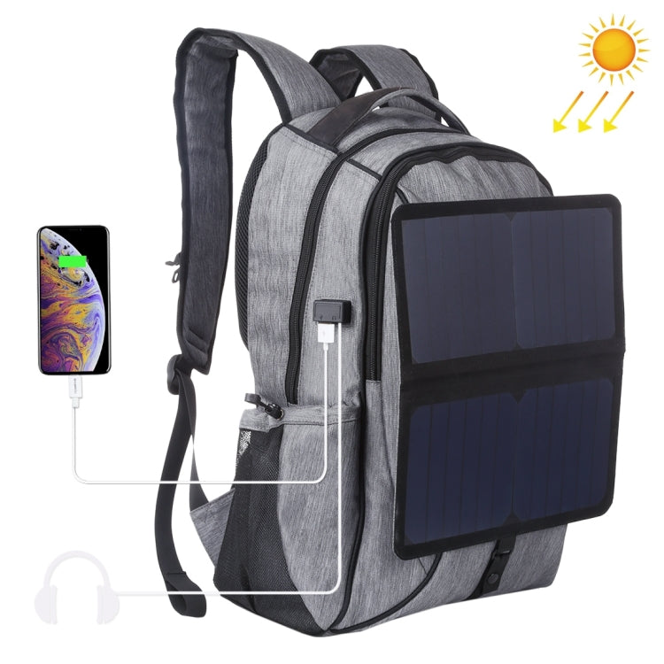 Sac à dos solaire portable pour PC avec sortie USB 2.1A