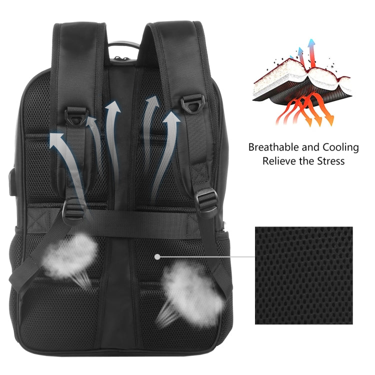 HAWEEL 14W Solar Panel Laptop Backpack with Handle and USB 5V/2.1A Max Charging Port, 14W Backpack 2