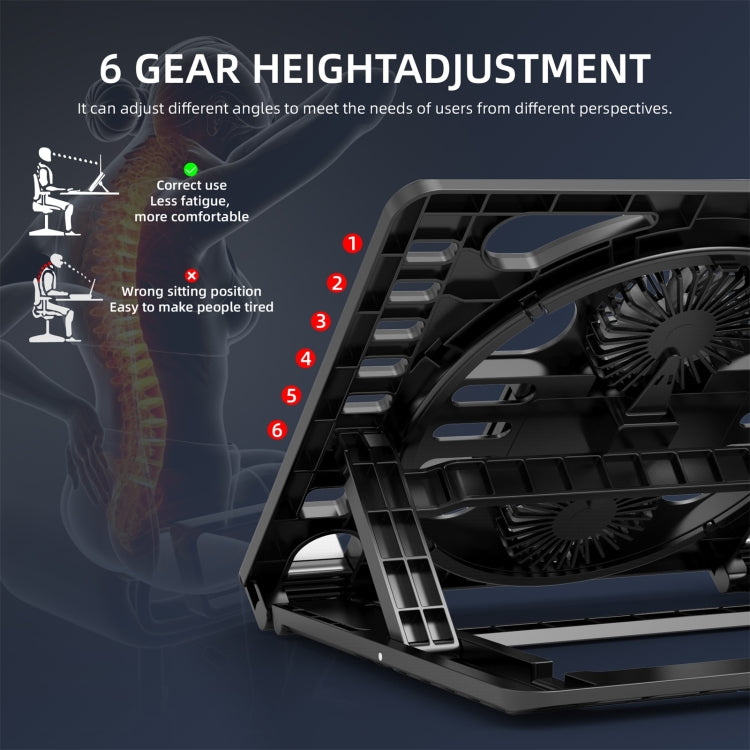 HAWEEL Gaming RGB Laptop Cooler Desktop Stand