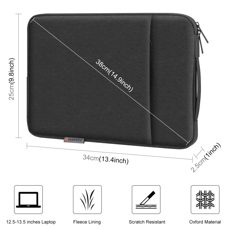 Housse portable HAWEEL pour PC 12,5-13,5 pouces avec poignée