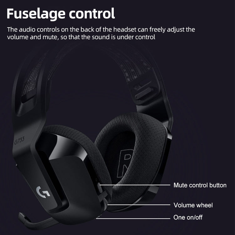 Casque gaming sans fil Logitech G733 LIGHTSPEED RVB