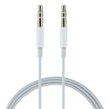 MH024 1m 3.5mm Jack Wire Control Stereo AUX Audio Cable for Computer, CD Player, MP3, Car, Headphones, Phones, Tablets, Speaker