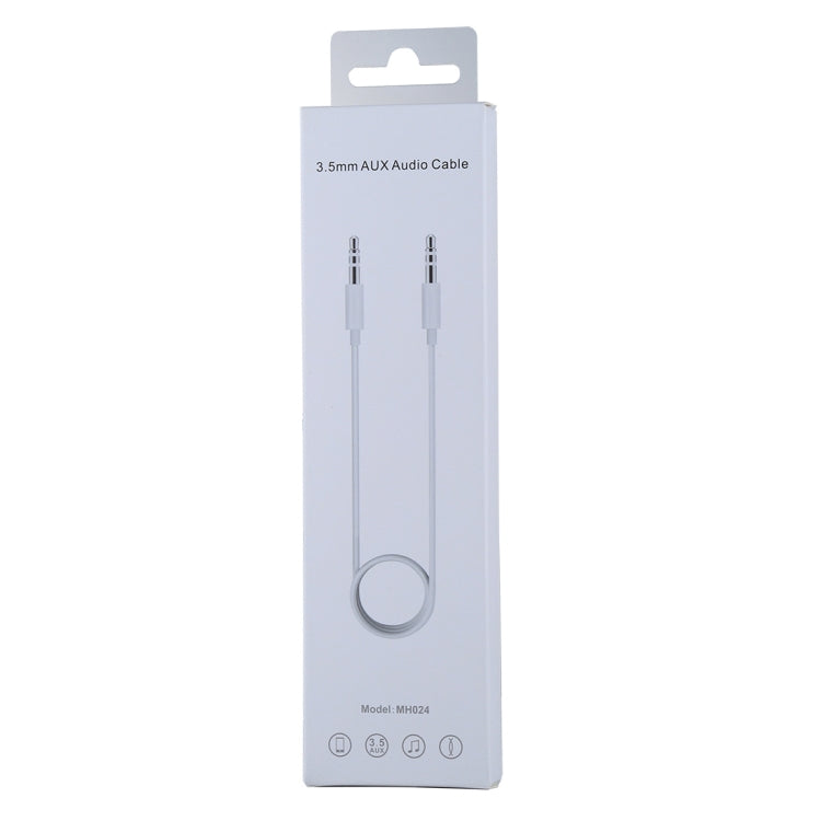 MH024 1m 3.5mm Jack Wire Control Stereo AUX Audio Cable for Computer, CD Player, MP3, Car, Headphones, Phones, Tablets, Speaker