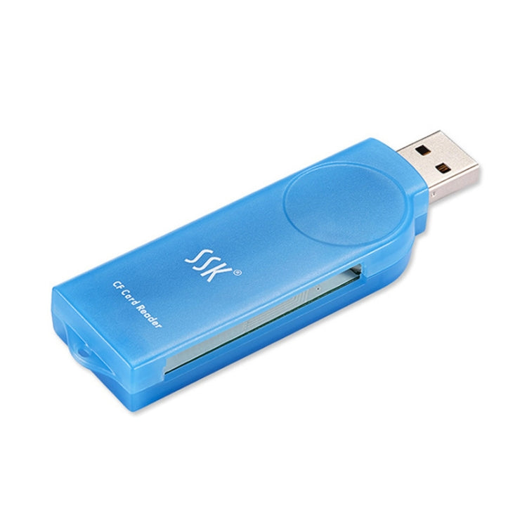 Lecteur de carte externe d'interface USB 2.0 SSK SCRS028, prend en charge la carte CF/MD