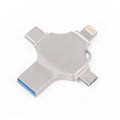 Disque Flash 16 Go 4 en 1 pour PC et Gaming - Métal USB