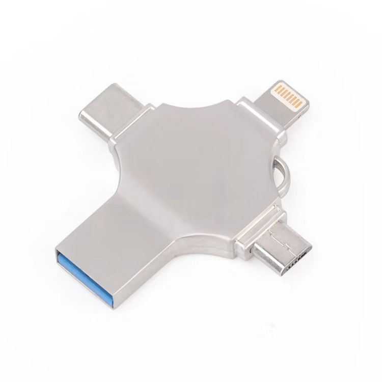 Disque Flash 128 Go 4 en 1 : USB-C, Micro USB, USB 3.0