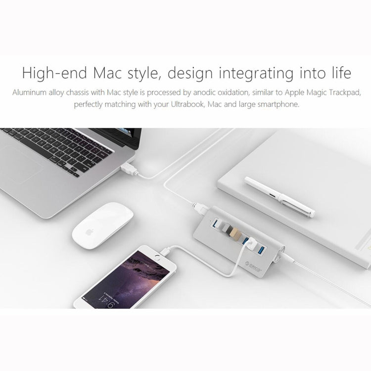 HUB USB 3.0 ORICO M3H7-V1 pour PC avec 7 ports et 30 W