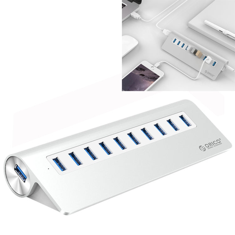 HUB USB 3.0 10 Ports Aluminium pour PC et Gaming - ORICO