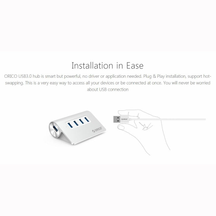 HUB USB 3.0 ORICO M3H4-V1 4 ports pour PC Gaming
