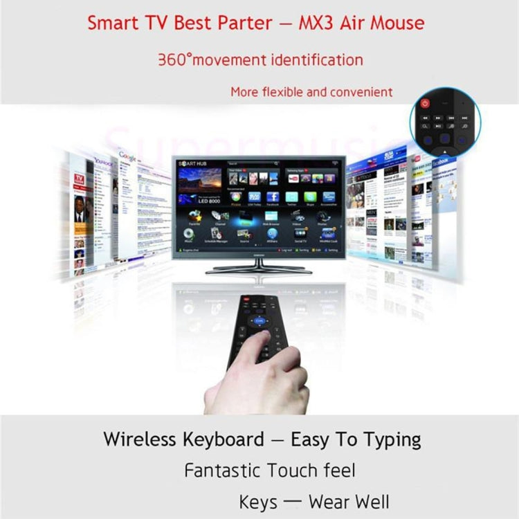 MX3-M Air Mouse Wireless Keyboard for PC and Android TV