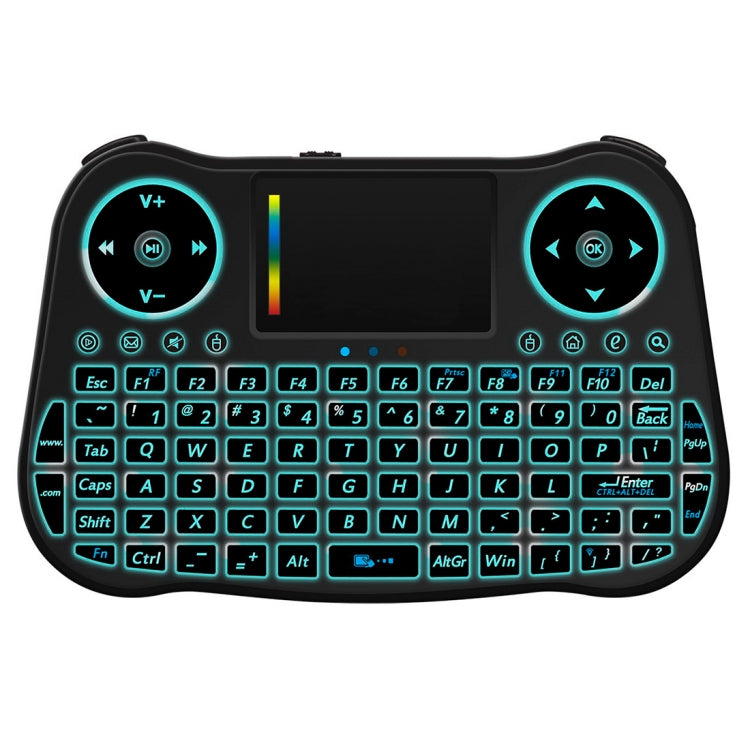 Mini clavier sans fil QWERTY rétroéclairé pour PC et TV