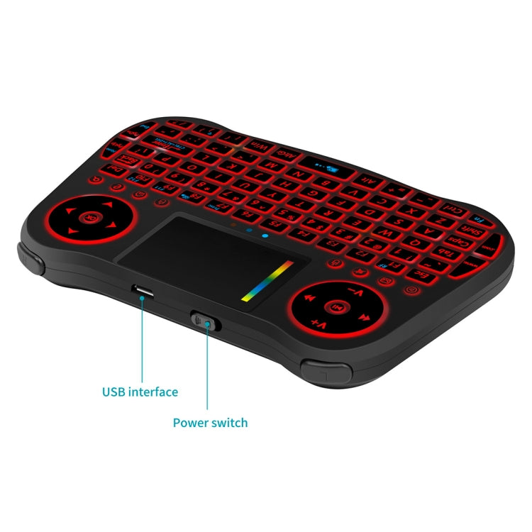 Mini clavier sans fil QWERTY rétroéclairé pour PC et TV