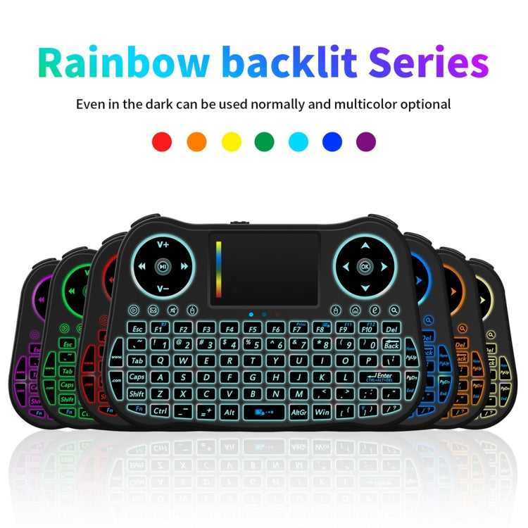 Mini clavier sans fil QWERTY rétroéclairé pour PC et TV