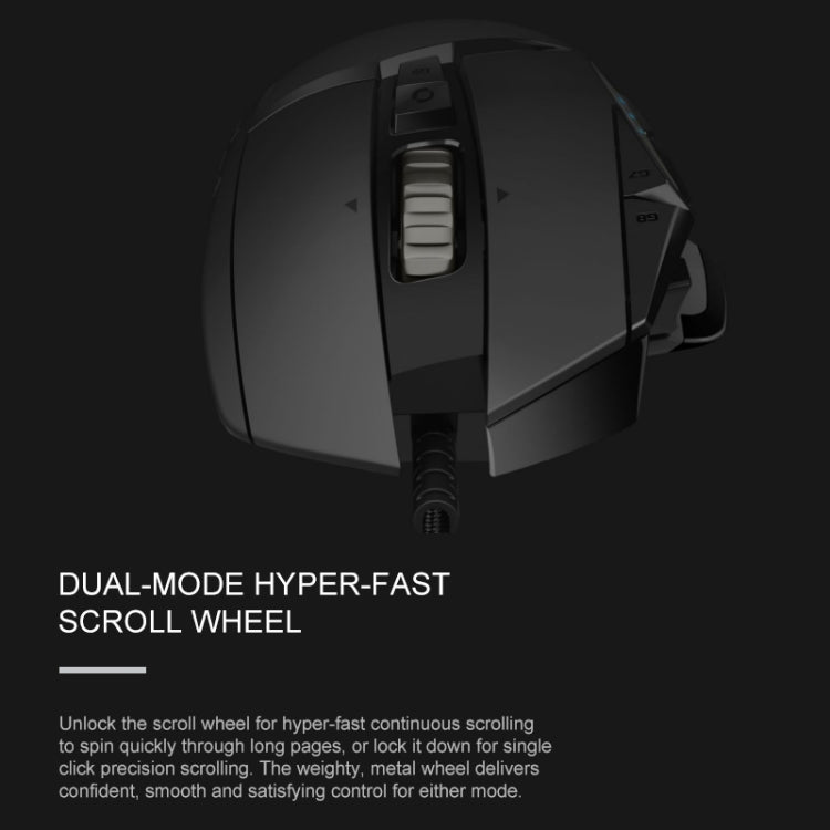 Logitech G502 HERO Gaming Mouse - 11 buttons, 2.1 m