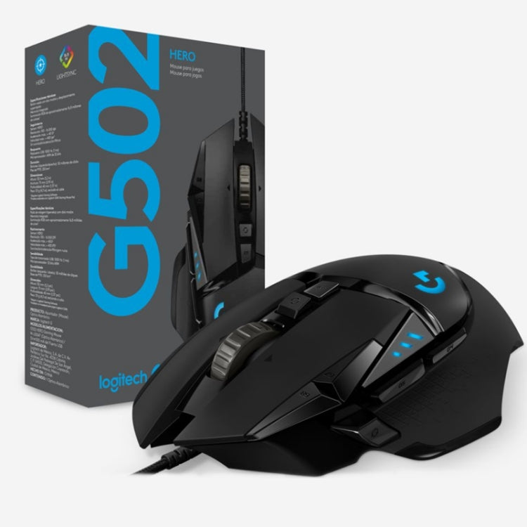 Logitech G502 HERO Gaming Mouse - 11 buttons, 2.1 m