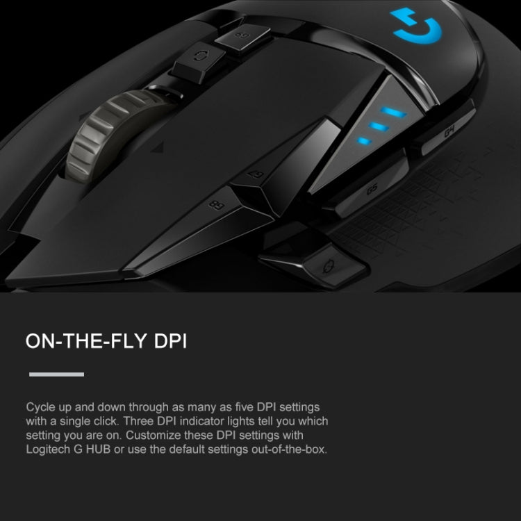 Logitech G502 HERO Gaming Mouse - 11 buttons, 2.1 m