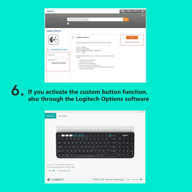 Clavier sans fil Logitech K780 pour PC et gaming polyvalent