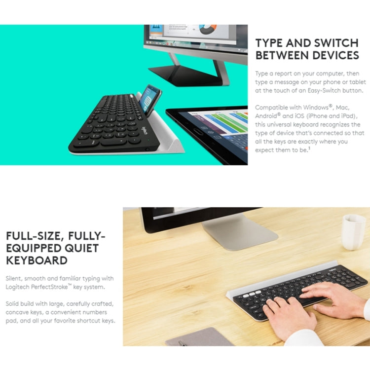 Clavier sans fil Logitech K780 pour PC et gaming polyvalent